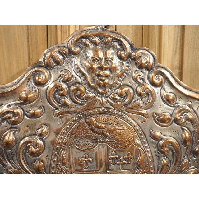 Pair of 19th Century French Silver Plated Copper Repousse 3-Light Wall Sconces For Sale - Image 10 of 18