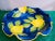 Ceramic Italian Ceramiche Hand Painted Serving Bowl Blue & Yellow Lemon Design Sign For Sale - Image 7 of 10