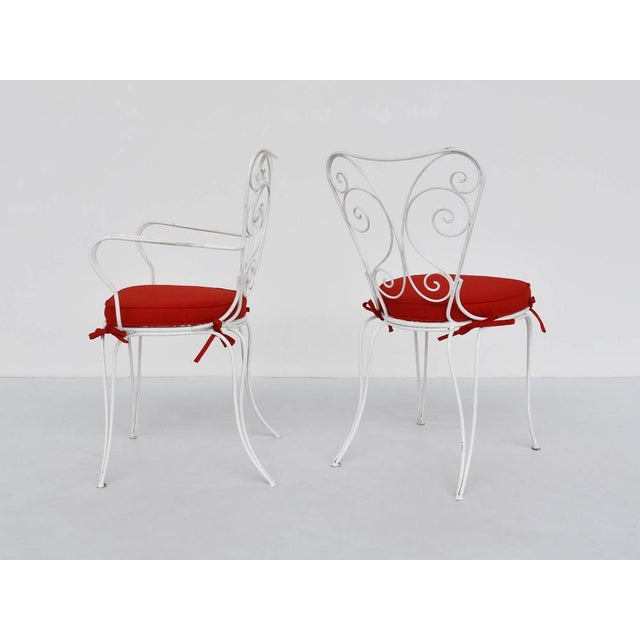 Table and Chairs attributed to Lio Carminati, Set of 5 For Sale - Image 6 of 13