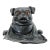 Antique Inkwell Jennings Brothers Pug Dog Pen Rest For Sale