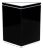 Postmodern Black Lacquered Illuminated Pedestal For Sale