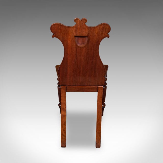 Antique Hall Chair, Scottish, Occasional, Reception, Side Seat, Victorian, 1860 For Sale - Image 4 of 10