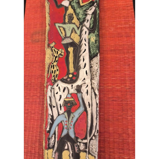 Decorative Wall Plate Il Circo from Deruta, Italy, 1950s For Sale - Image 3 of 8