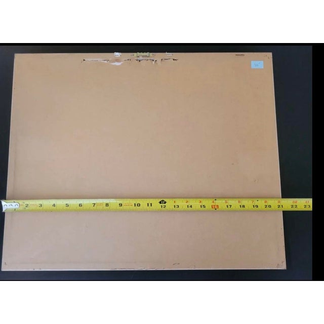 Green Moonshadows (1988) – Signed Mixed Media Collage With Fiber & Reed Elements, Framed For Sale - Image 8 of 10