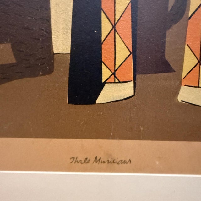 AMBIANIC presents MoMA Modern Art by Picasso Three Musicians artwork has some wear 25.25 h x 28.5 w x 2 d Art 17.75 h x...