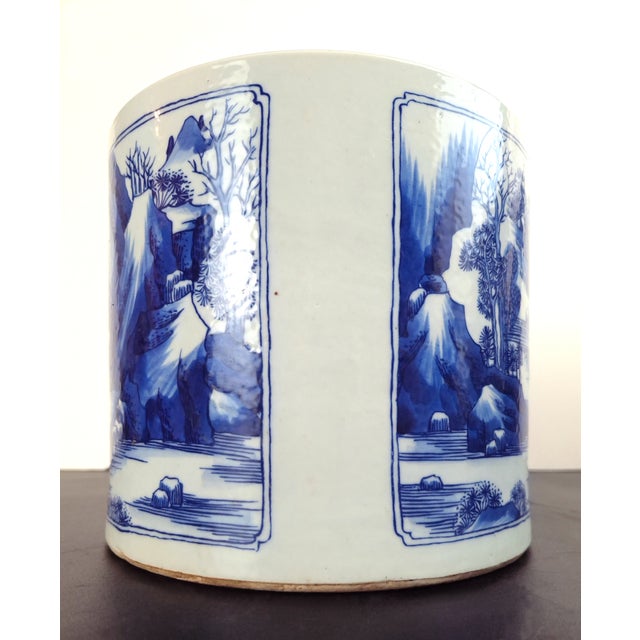 Chinese Porcelain Shi Lang Commemorative Bitong For Sale - Image 4 of 7