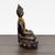 Vintage Bronze Sitting Buddha Sculpture With Yellow Bead Necklace For Sale - Image 4 of 8