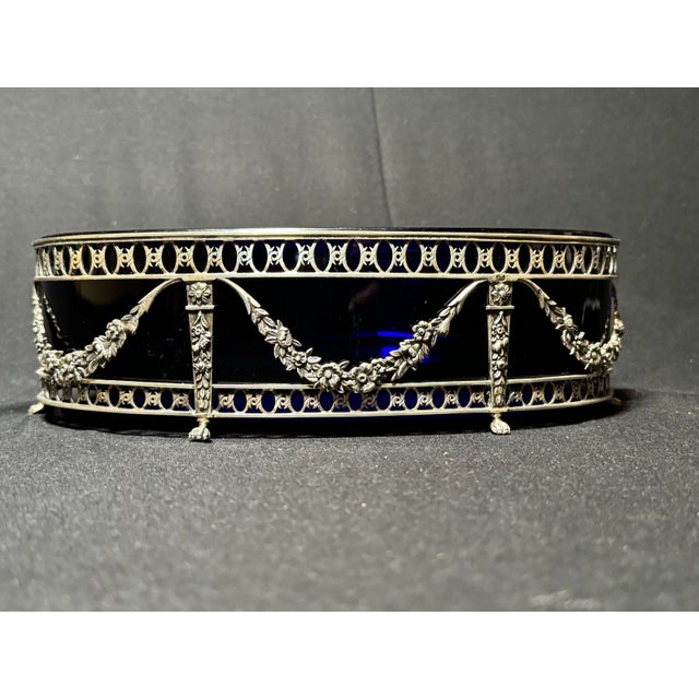 19thC Dutch P. Spoelstra Louis XVI Silver Jardiniere Bowl For Sale - Image 6 of 12