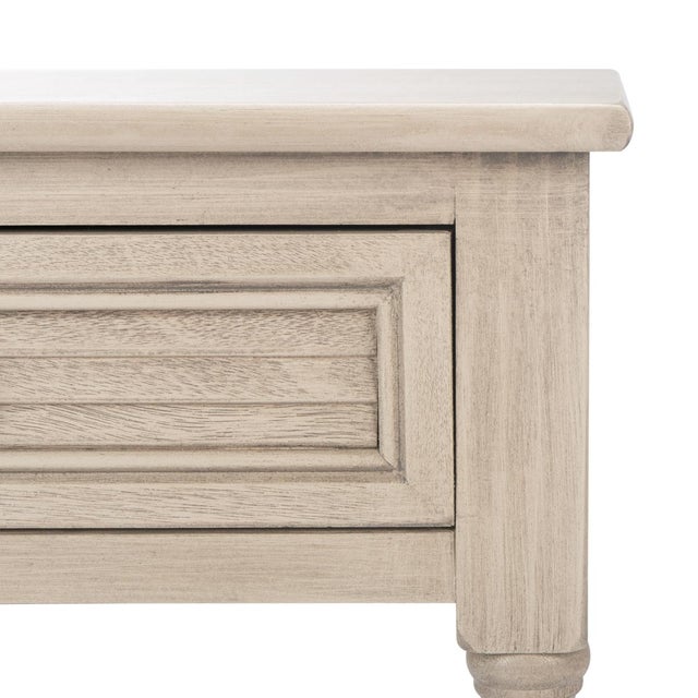 Spritely Home Tate 1 Drawer Accent Table in Greige For Sale - Image 4 of 11