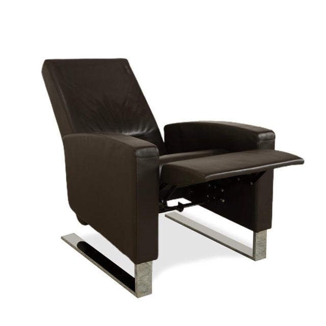 Wittmann Lindberg Leather Chair from Wittmann For Sale - Image 4 of 16