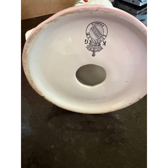 French Provincial French Luneville Rooster Candle Holders For Sale - Image 3 of 9