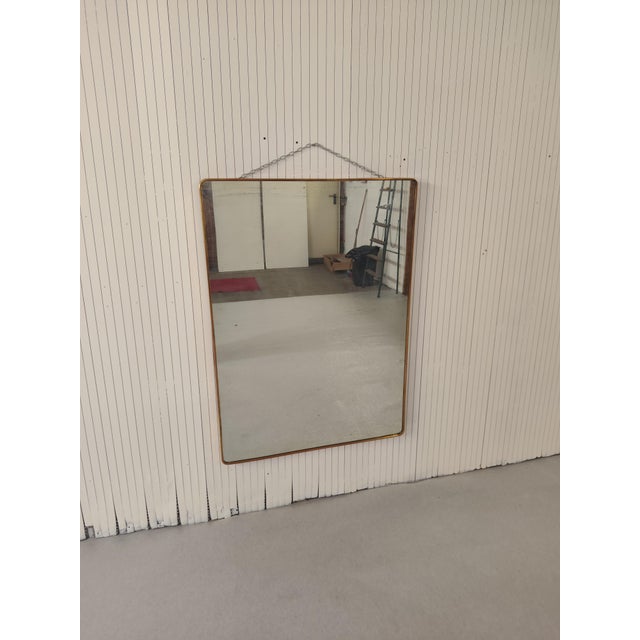 Vintage Mirror in the style of Gio Ponti, 1960s For Sale - Image 6 of 8
