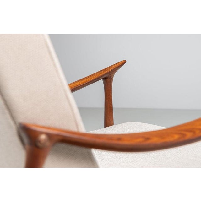 Danish Lounge Chair in Teak and Fabric, Denmark, 1960 For Sale - Image 18 of 18