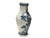 This exquisite antique ceramic vase jar features an elegant hexagonal form, rendered in a classic blue and white...