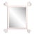 Fleur Home Carnival Vieux Rectangle Mirror in Frosted Petal, 55x67 For Sale