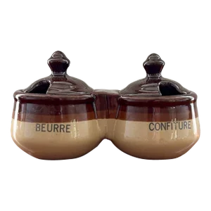 Vintage French Butter and Jam Crock