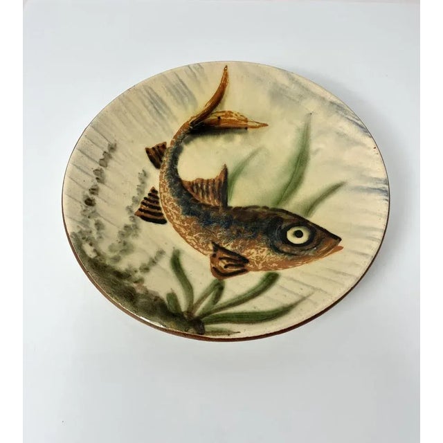 Ceramic Plate by Puigdemont, 1960s For Sale - Image 4 of 8