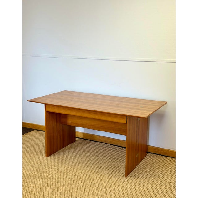 Wood 1970s Scandinavian Convertible Modern Teak Console Table Desk For Sale - Image 7 of 14