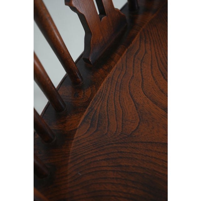 Brown Pair English Country Windsor Style Armchairs For Sale - Image 8 of 18
