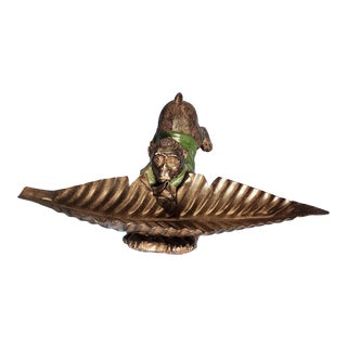 Vintage Monkey Trinket Holder For Sale