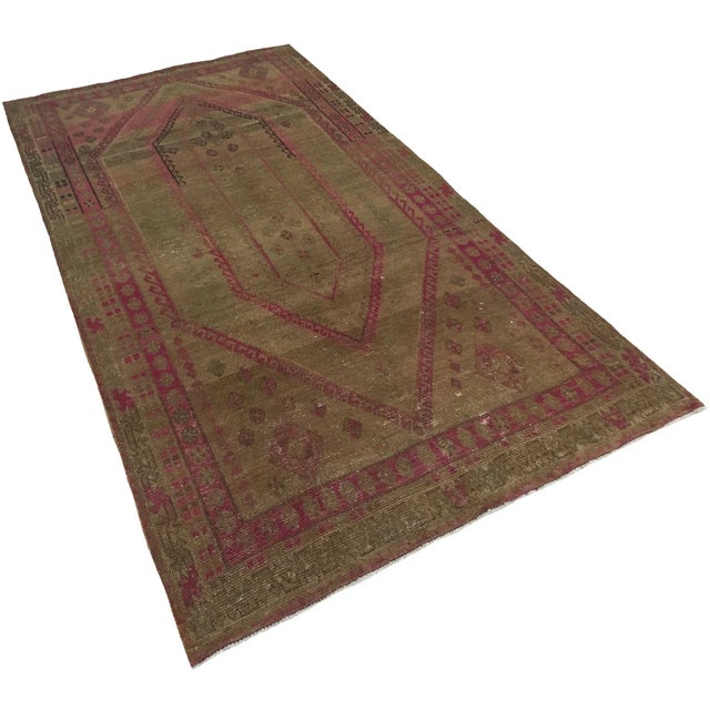 Vintage Middle Eastern Hand-Knotted Rug For Sale - Image 3 of 6