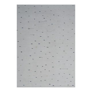 Hand Knotted Borderless Modern Design Wool Rug. 9'01" X 12'00" For Sale