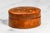 Brown Mid Century Gilt Fleur De Lis Oval Trinket Box, G. Fox & Co. Vintage Italian Leather Jewelry Box Luxury Home Decor For Sale - Image 8 of 12