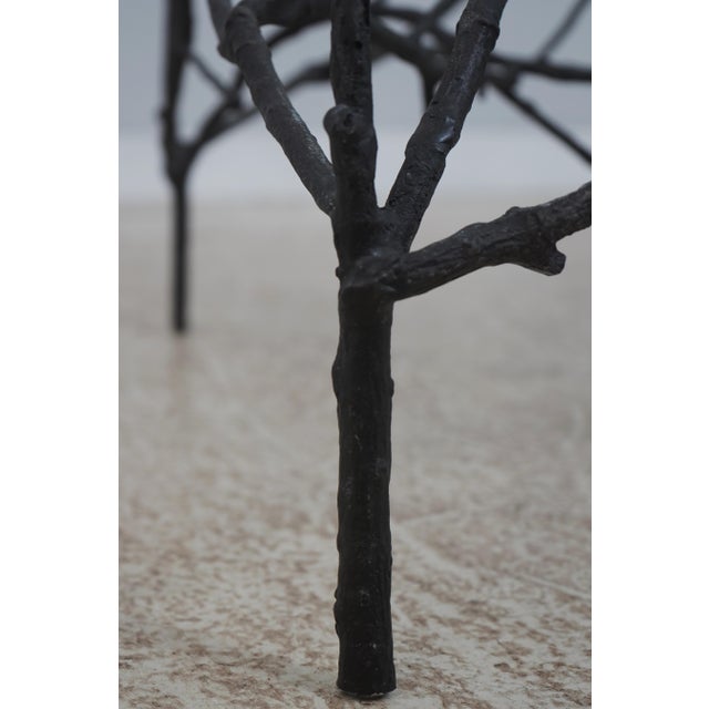 Modern Design Branch Form Iron and Glass Coffee Table For Sale - Image 9 of 10