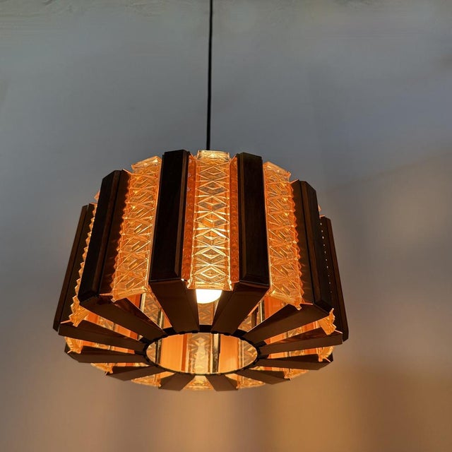 Danish Pendant Lamp by Werner Schou for Coronell Elektro, 1960s For Sale - Image 9 of 18