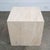 1970s travertine stone side / end table. Very heavy and well made. Unstamped beneath.