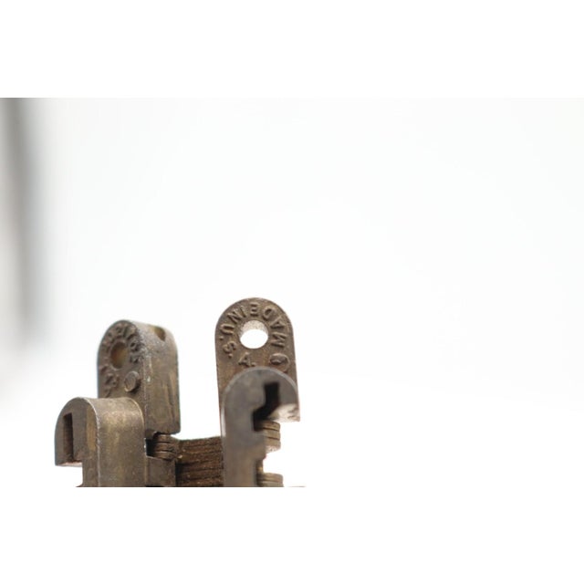 Late 20th Century Pair of Brass Invisible Concealed Cabinet Hinges For Sale - Image 5 of 5