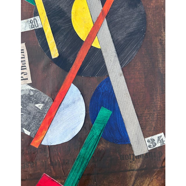 Constructivist Collage, 1930s, Mixed Media & Gouache For Sale - Image 13 of 15
