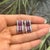 Gemstone Contemporary Geometric Ruby & Diamond Hoop Earrings in 925 Sterling Silver, A Pair For Sale - Image 7 of 14