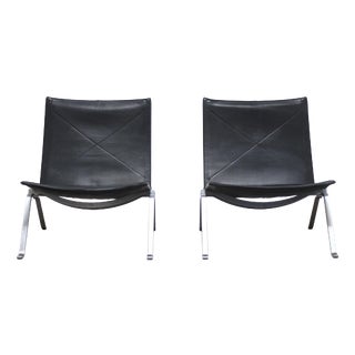 PK22 Chairs by Poul Kjærholm for Fritz Hansen, 1988, Set of 2 For Sale