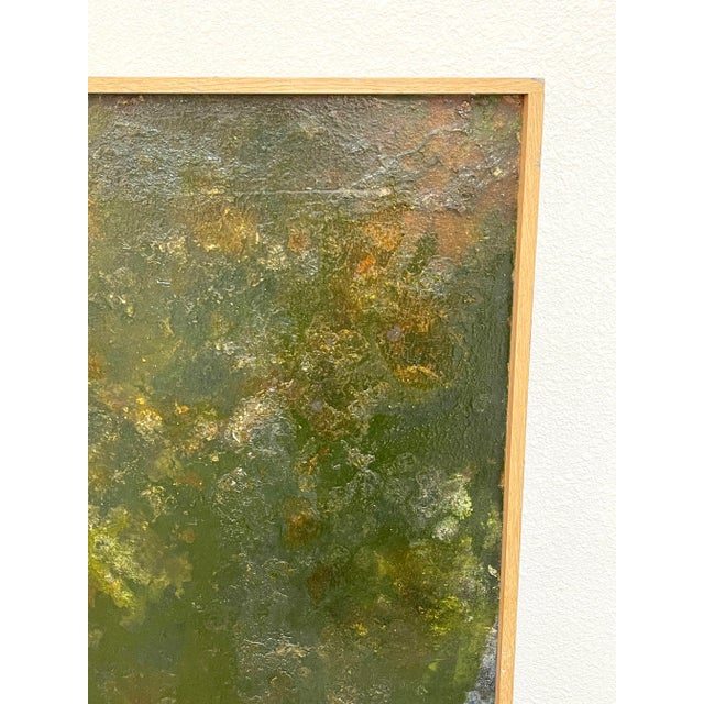 Blue Blue & Green Modern Abstract Painting For Sale - Image 8 of 13