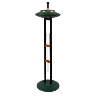 Vintage Column Ashtray in Green Colour, 1960s For Sale