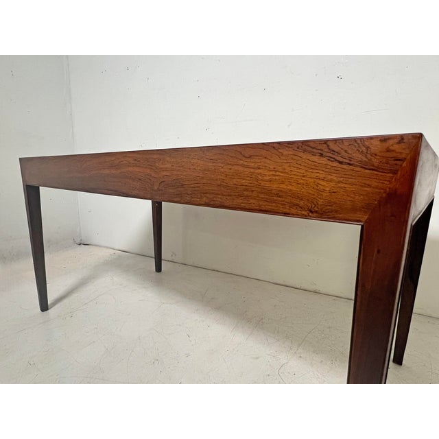 C. 1950s Severin Hansen Model 36 Rosewood Desk for Haslev, Denmark For Sale - Image 10 of 14