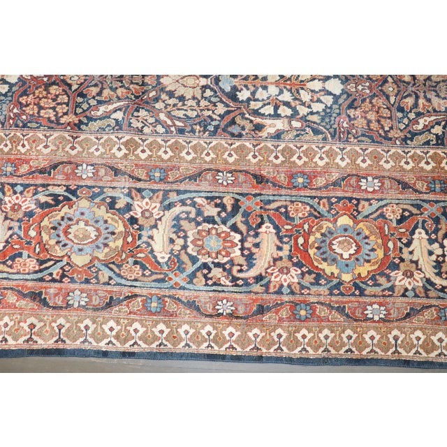 Late 19th century Antique Tabriz Persian Rug - 9'8" x 15'4" For Sale - Image 12 of 12