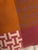 Hermes Hibiscus/Mandarine Avalon Terre d'H Pillow Hermes Hand Woven Blanket (100' Cashmere) Measures 15.7" X 15.7" New Never Used No Box For Sale - Image 6 of 8