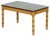 19th Century English Faux Bamboo, Marble & Painted Beech Coffee Table, 1850s For Sale