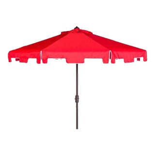Outdoor Zimmerman 11ft Round Market Umbrella - Red For Sale