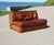 Animal Skin Vintage Convertible Leather Sofa, 1970s For Sale - Image 7 of 18