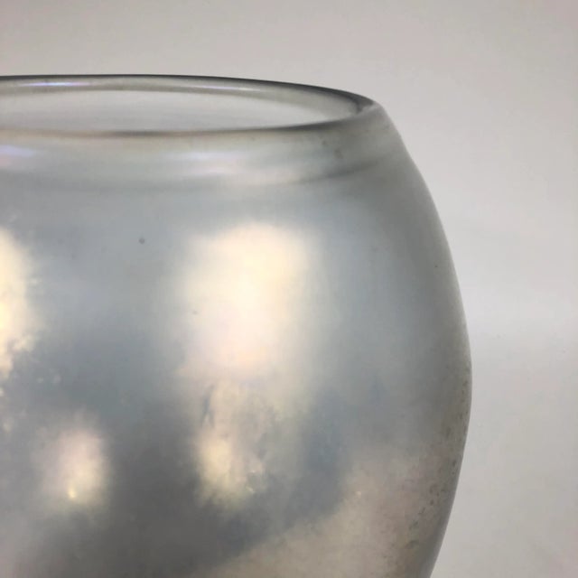Italian Handblown Iridescent Glass Vase by Arcade For Sale - Image 4 of 8
