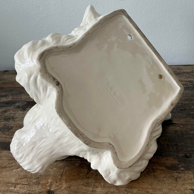 Late 20th Century Vintage Fitz and Floyd Tiger Head Wall Wall Pocket For Sale - Image 5 of 12