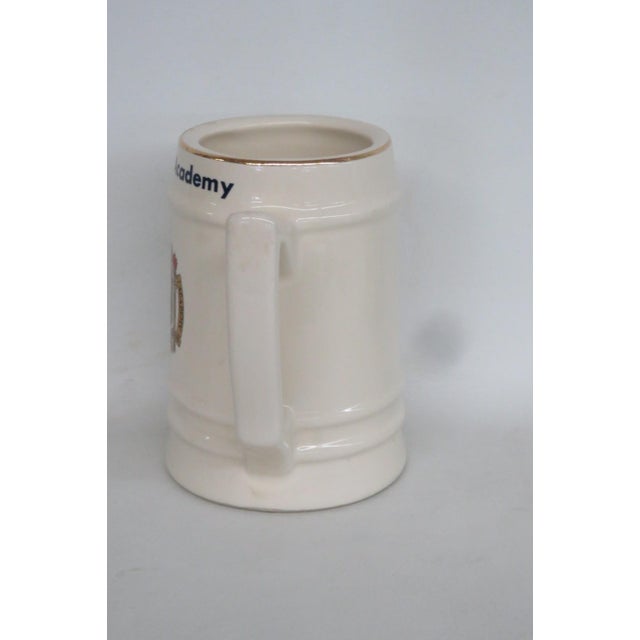 Us Naval Academy Ceramic Beer Stein Large Mug With Gold Rim Made in Usa 4827b For Sale - Image 11 of 13