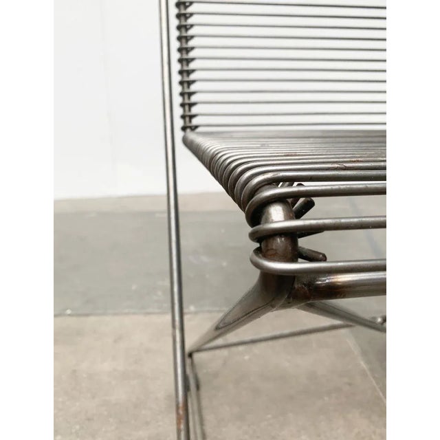 Vintage German Kreuzschwinger Lounge Chair by Till Behrens for Meyer Stahlmöbel, 1980s For Sale - Image 6 of 18