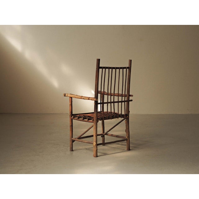 Brutalist Naive Hazelnut Branch Armchair, France, 1970 For Sale - Image 15 of 17