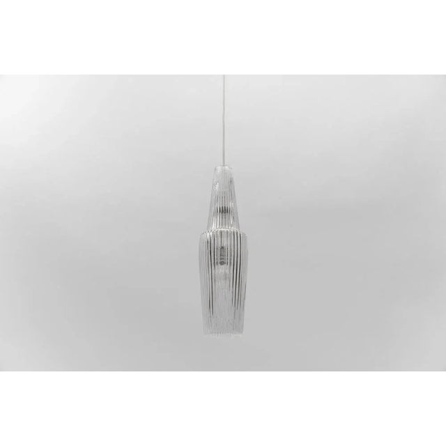 Venezia Pendant Lamp in Glass by Aloys Gangkofner for Peill & Putzler, 1950s For Sale - Image 6 of 13