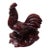 Gorgeous Chinese Cinnabar Rooster Figurine For Sale