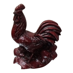 Gorgeous Chinese Cinnabar Rooster Figurine